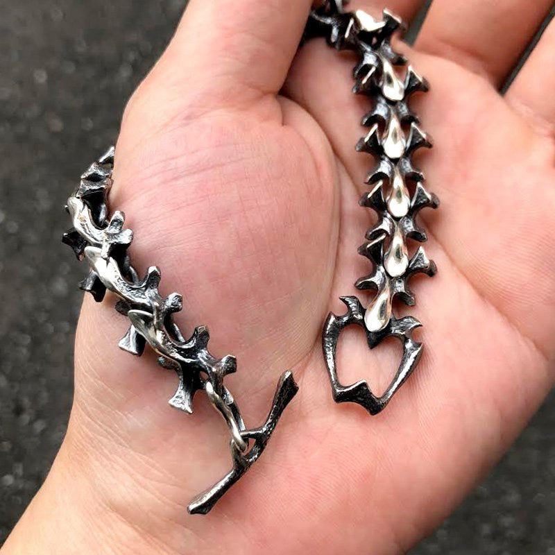 【Silver Monsters】幻獸異骸 日本殿堂級Strange Freak Designs 細版下脊腰椎手鍊