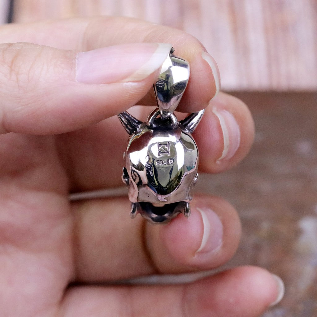 【Silver Monsters】幻獸異骸 Strange Freak Designs 惡魔角骷髏 純銀吊墜