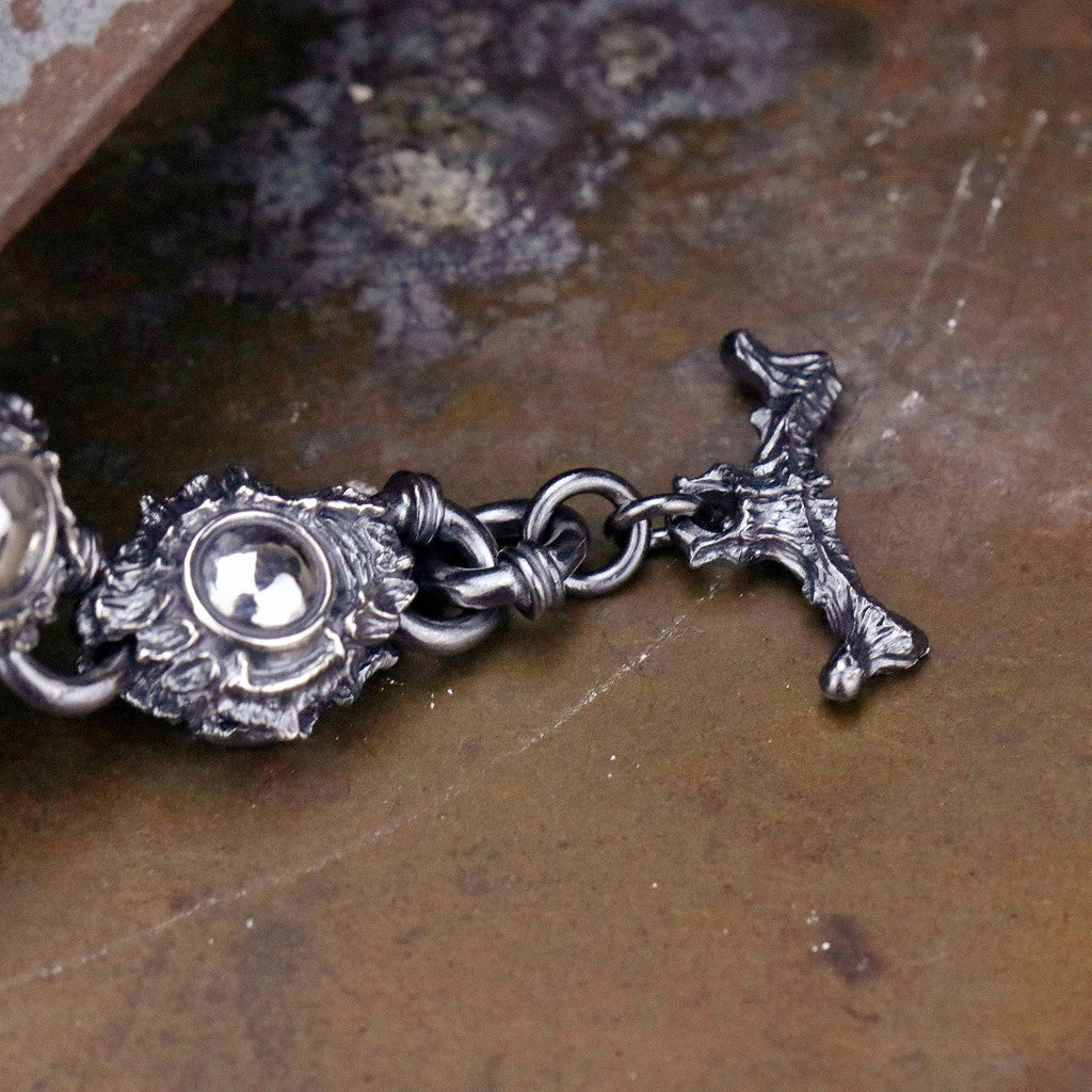 【Silver Monsters】日本新銳手作 Nil:GRAVE 特約品牌 雙面雕「蛇目」超厚實 純銀手鍊