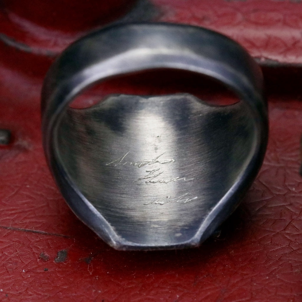 【Silver Monsters】日本一級神牌Loud Style Design 全手雕老鷹 銀銅鑲嵌 副手戒指