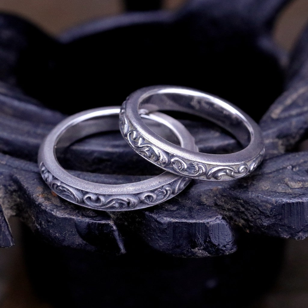 【Silver Monsters】日本暗系古典狂潮 Superbia  洛可可5 火熱暢銷 古典唐草 純銀戒指