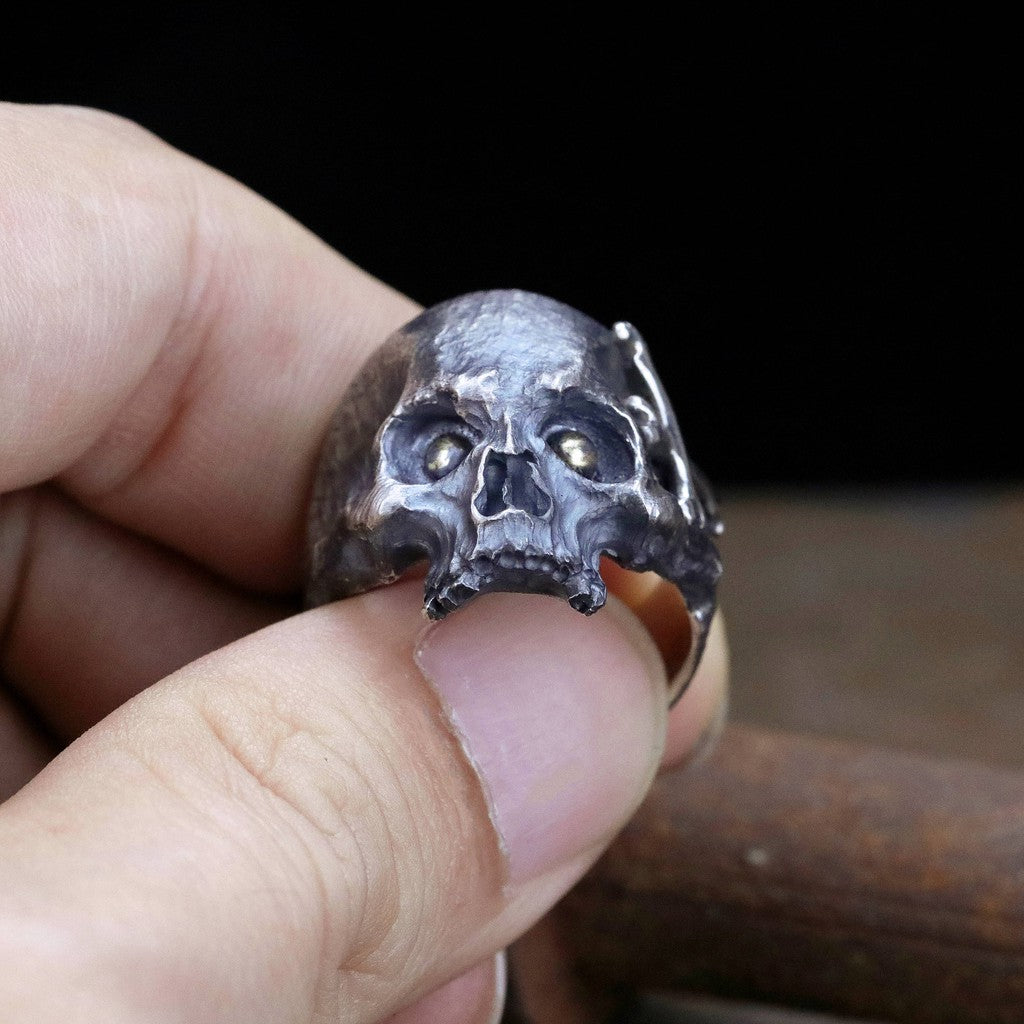 【Silver Monsters】日本一級神牌Loud Style Design JU-ZO系列 銅丸破壞骷髏 戒指