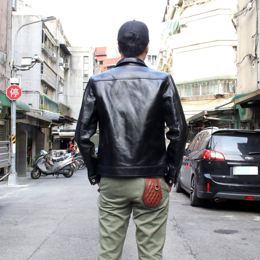 【Silver Monsters】日本Y'2 Leather 重磅染透 經典一代 馬皮皮衣(BLACK)