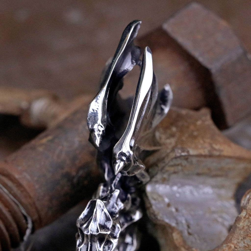 【Silver Monsters】日本前衛宗師Glam Scale 機甲王 手作銀翼風蝕 MANA飛龍 吊墜