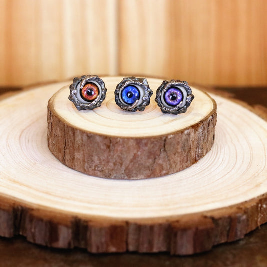 【Silver Monsters】品味獨家 日本Strange Freak Designs 原創設計 義眼純銀耳針(中)