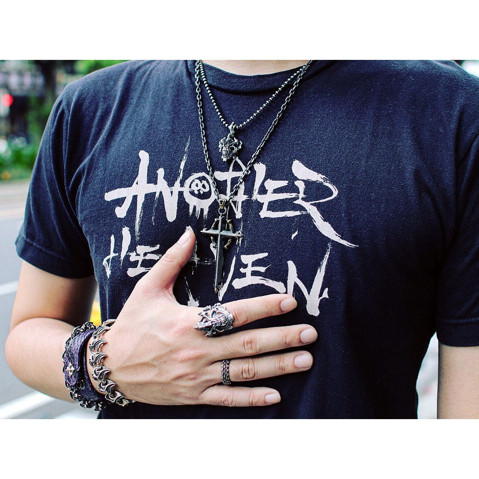 【Silver Monsters】日本一級神牌Loud Style Design 原創舊化銀銅鑲嵌十字架 項鍊