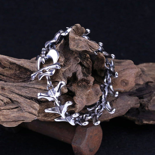 【Silver Monsters】幻獸異骸 日本殿堂級Strange Freak Designs 胸椎純銀手鍊