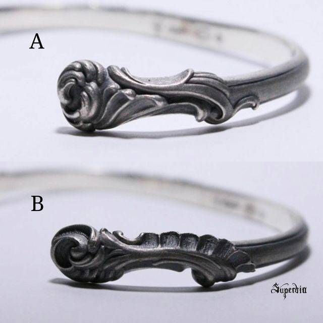 【Silver Monsters】日本暗系古典狂潮 Superbia 巴洛克風格 洛可可 舊化噴砂 純銀手環
