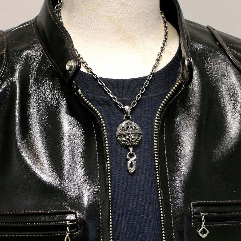 【Silver Monsters】日本一級神牌 Loud Style Design 歌德雕花盾&無限箭矢 純銀項鍊