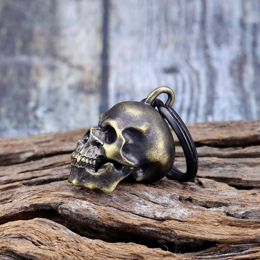 【Silver Monsters】幻獸異骸 日本Strange Freak Designs 黃銅骷髏鑰匙圈 (絕版品)