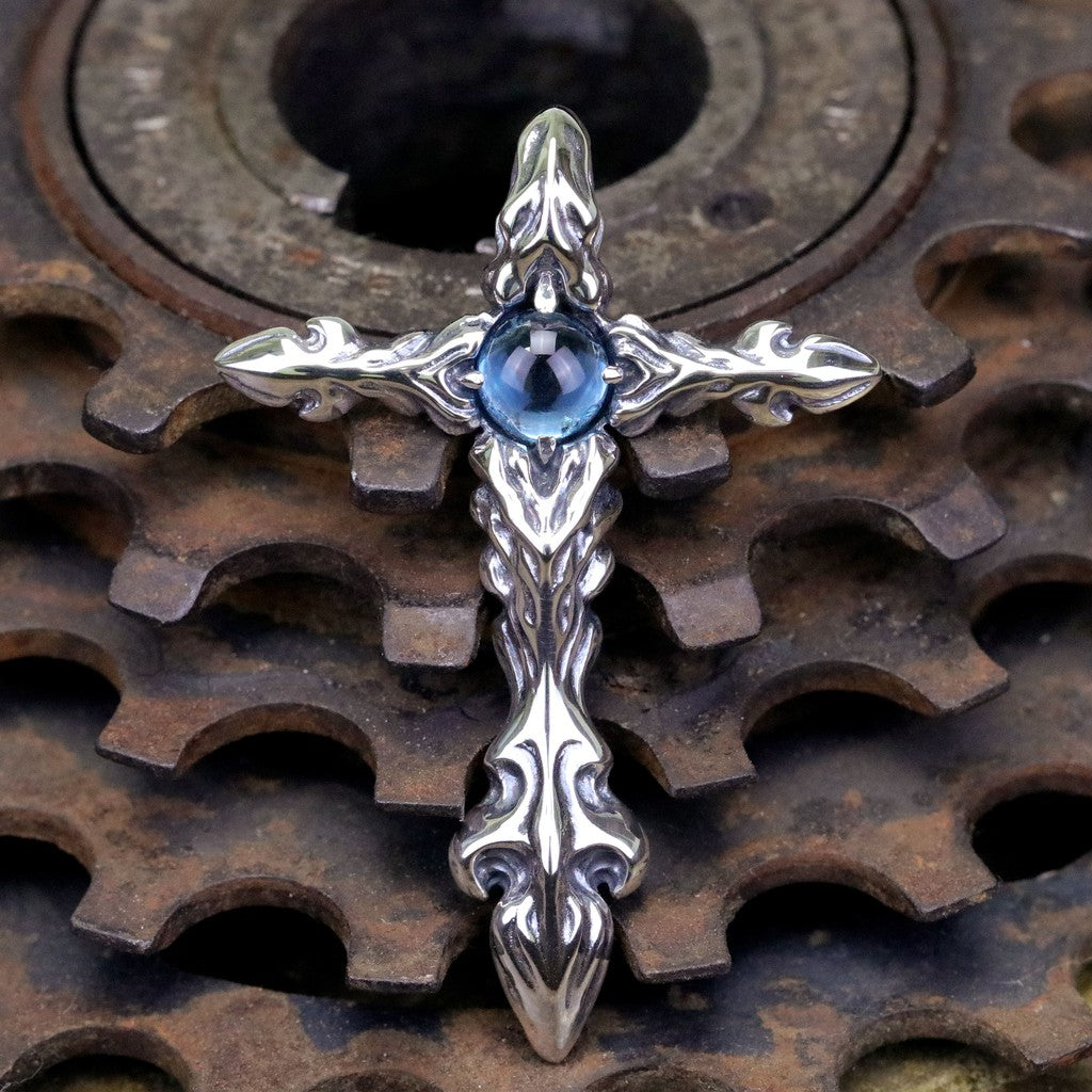 【Silver Monsters】幻獸異骸 日本殿堂級 Strange Freak Designs 脊骨鑲石 十字墜S