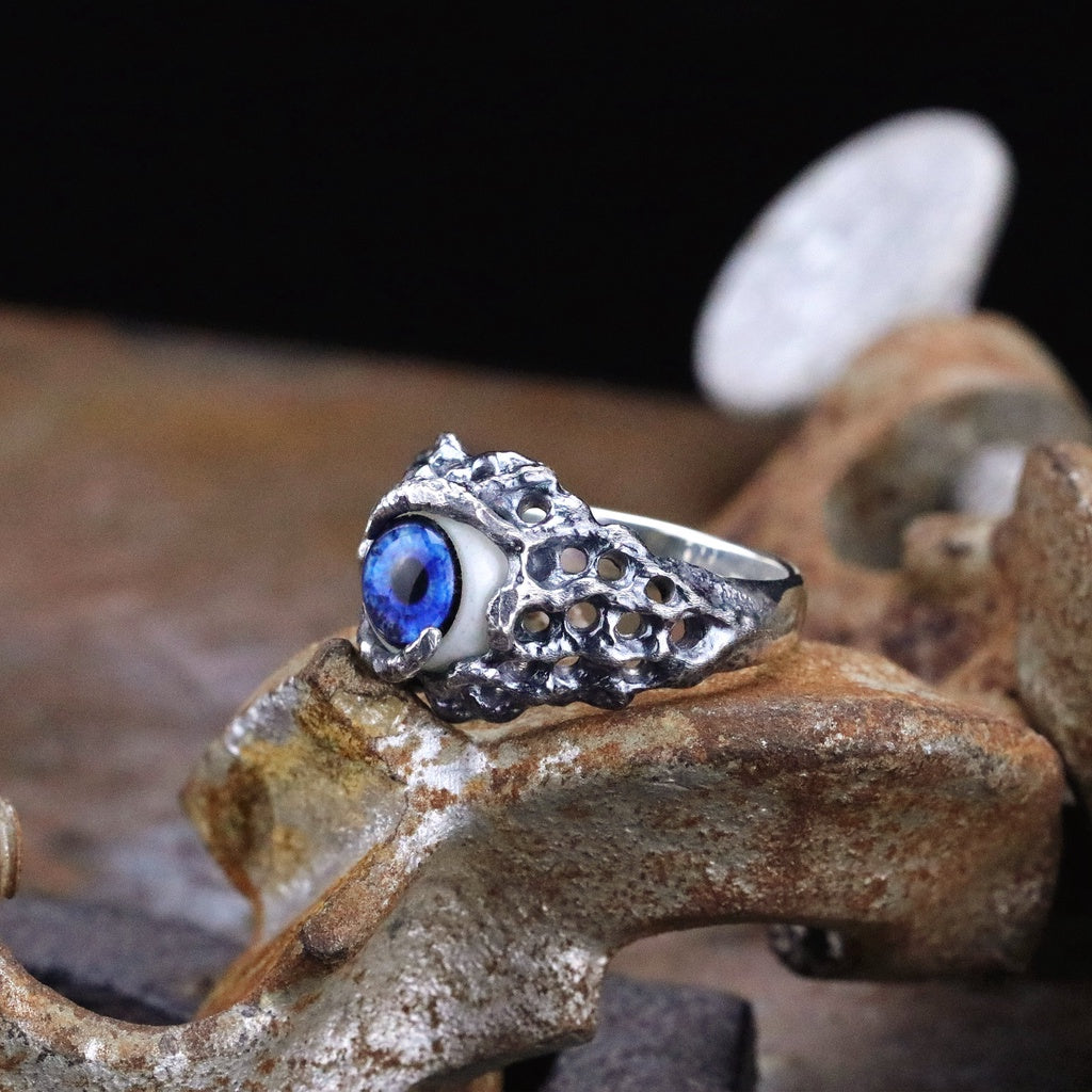 【Silver Monsters】日本Strange Freak Designs 原創設計 寬版義眼 925銀 純銀戒指