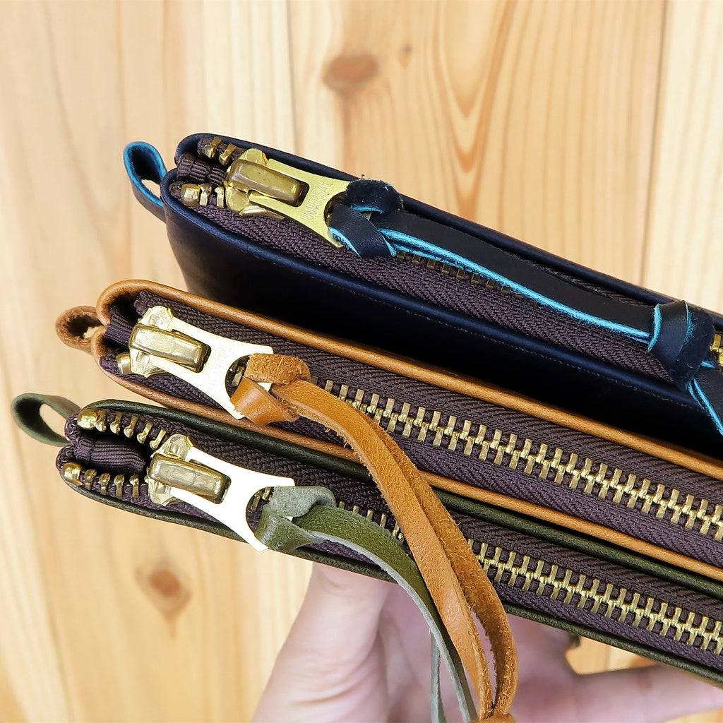 【特價】【Silver Monsters】日本大廠 Y'2 Leather 手工製作 馬皮皮革小包 手拿包