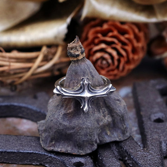 【Silver Monsters】日本一級神牌Loud Style Design 手作稜骨十字 副手戒指