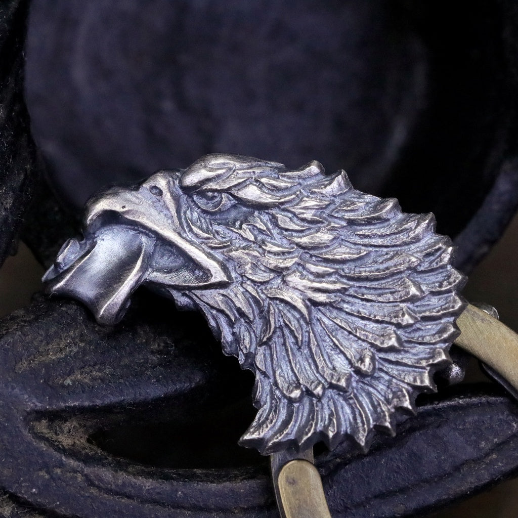 【Silver Monsters】日本一級神牌 Loud Style Design 究極手雕老鷹 銀扣銅圈 鑰匙扣