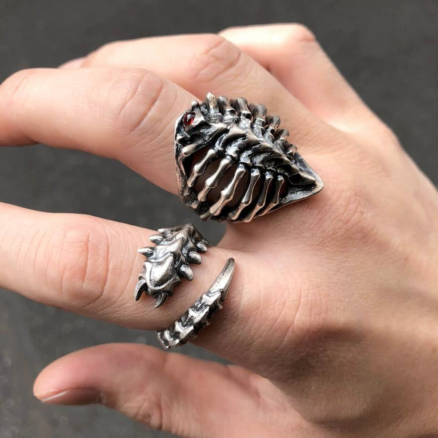 【Silver Monsters】幻兽异骸 日本Strange Freak Designs 異形蜈蚣 純銀戒指