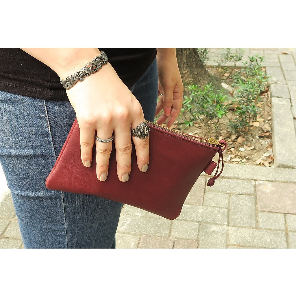 【特價】【Silver Monsters】日本大廠 Y'2 Leather 手工製作 馬皮皮革小包 手拿包