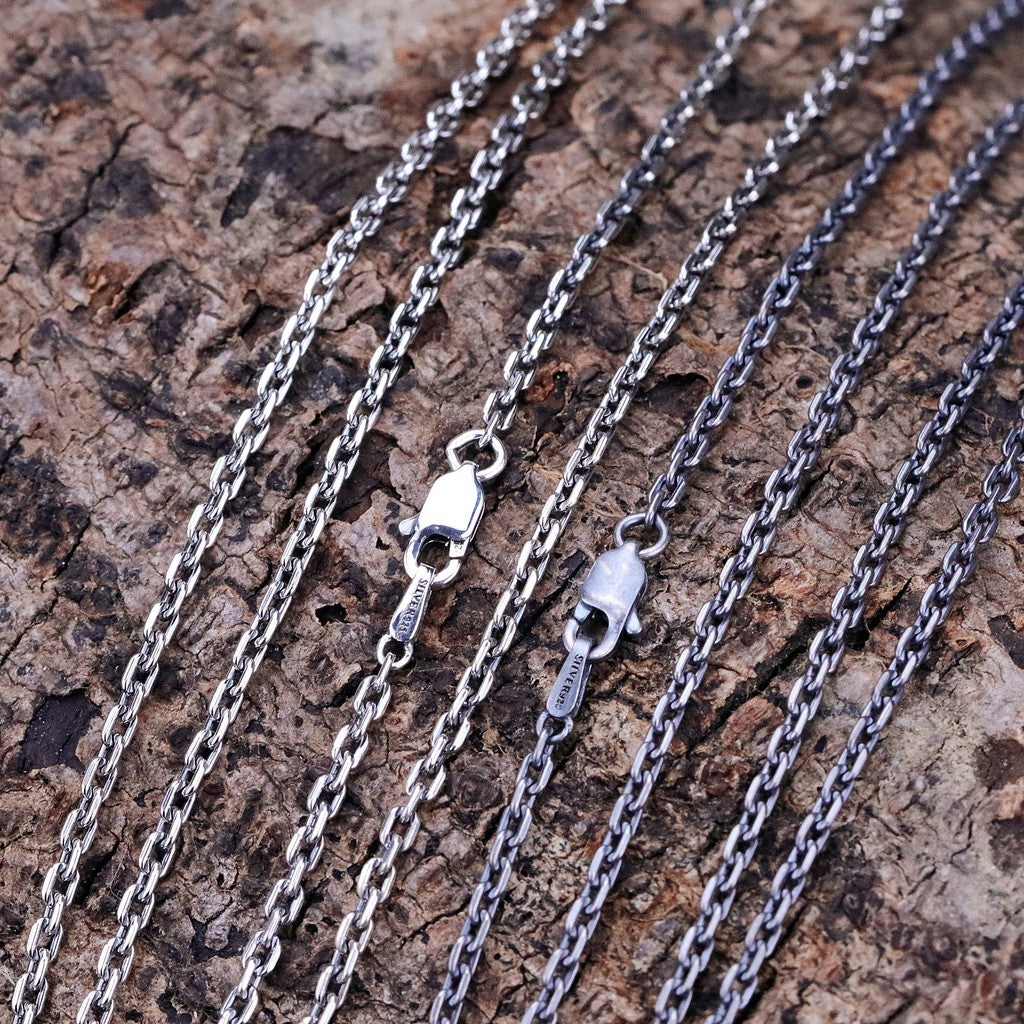 【Silver Monsters】SMS獨家特製 2mm 六角稜鍊C扣款 925銀 純銀項鍊