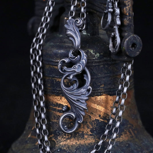 【Silver Monsters】日系暗黑古典狂潮 Superbia 誘惑 舊化噴砂 純銀吊墬