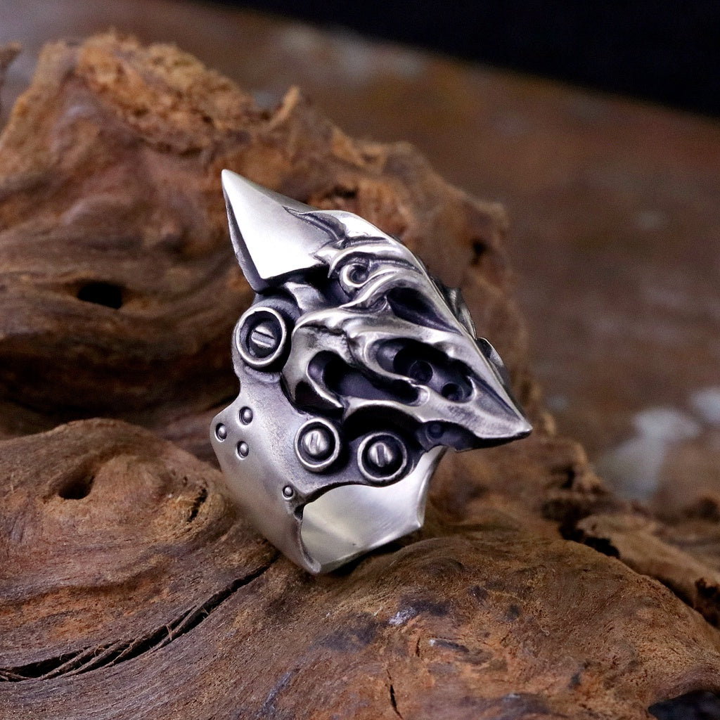 【Silver Monsters】店舖限定 日本前衛宗師 Glam Scale 機甲王 焰輝機甲 戒指