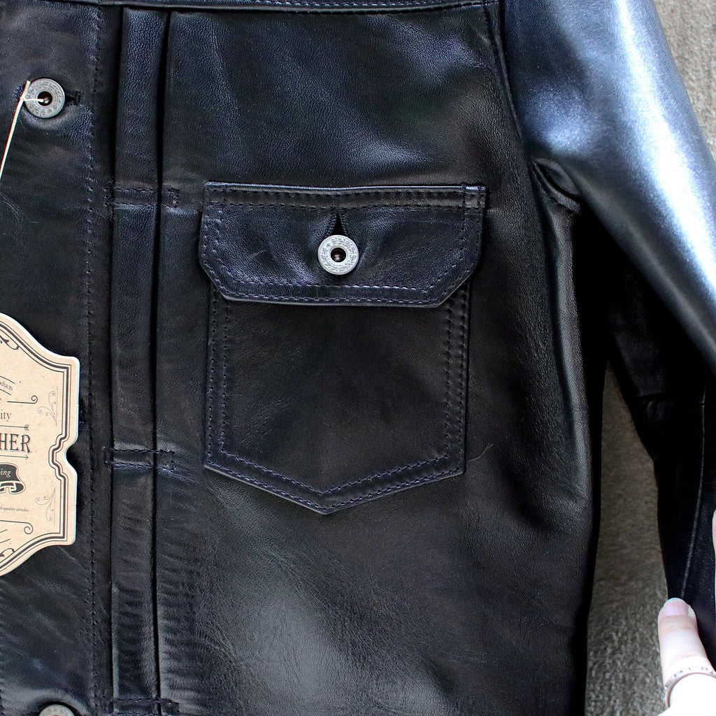 【Silver Monsters】日本Y'2 Leather 重磅染透 經典一代 馬皮皮衣(BLACK)