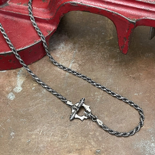 【Silver Monsters】日本前衛宗師 Glam Scale機甲王 百搭精選銀飾 3mm T扣造型麻花 項鍊