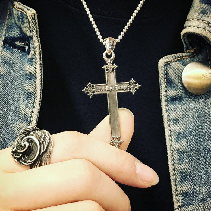 【Silver Monsters】Loud Style Design 原創設計 招牌Logo十字架 純銀項鍊