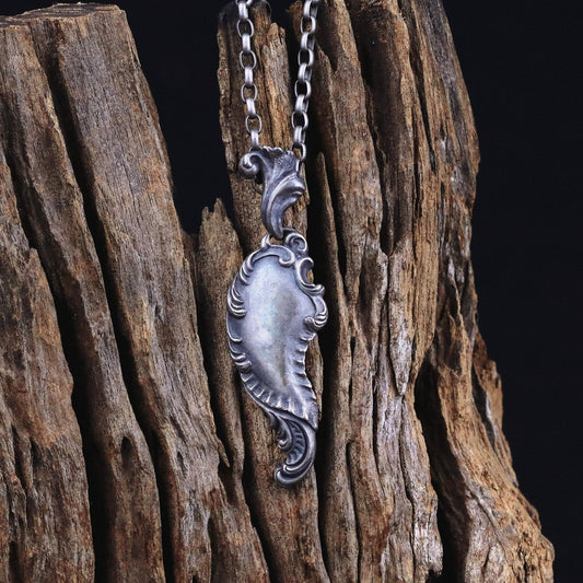 【Silver Monsters】日本Superbia 巴洛克風格 洛可可1 舊化噴砂 純銀吊墜