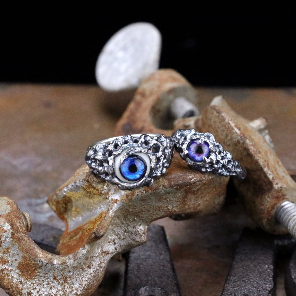 【Silver Monsters】日本Strange Freak Designs 原創設計 寬版義眼 925銀 純銀戒指