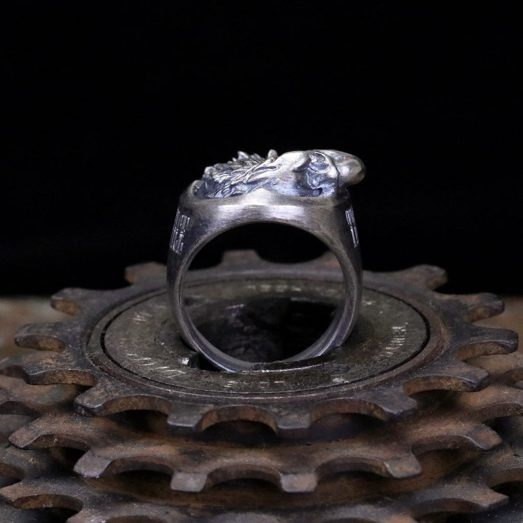 【Silver Monsters】日本一級神牌 Loud Style Design 究極手雕 義與理 立體雄鷹戒指