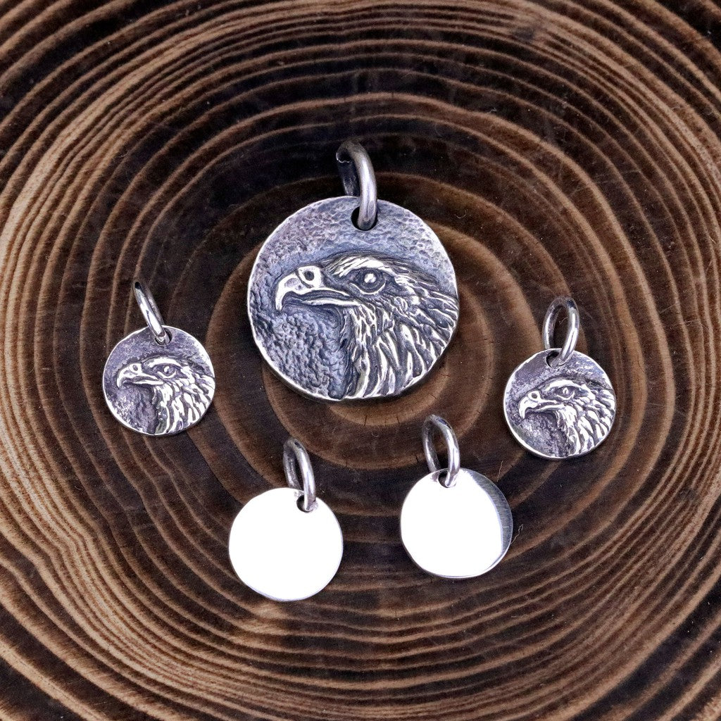 【Silver Monsters】台灣職人手作KOPO METAL 立體精雕 老鷹銀牌-S號 纯银 項鍊吊墜