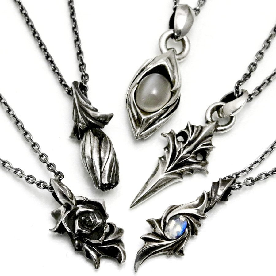 【Silver Monsters】日本Glam Scale 機甲王 雕花小匕 純銀項鍊 (含鏈)