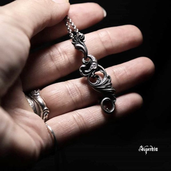 【Silver Monsters】日系暗黑古典狂潮 Superbia 誘惑 舊化噴砂 純銀吊墬