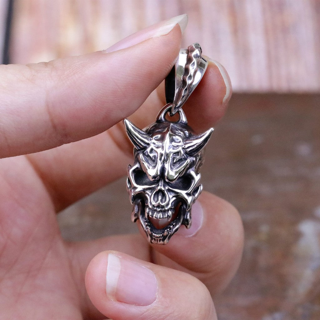 【Silver Monsters】幻獸異骸 Strange Freak Designs 惡魔角骷髏 純銀吊墜