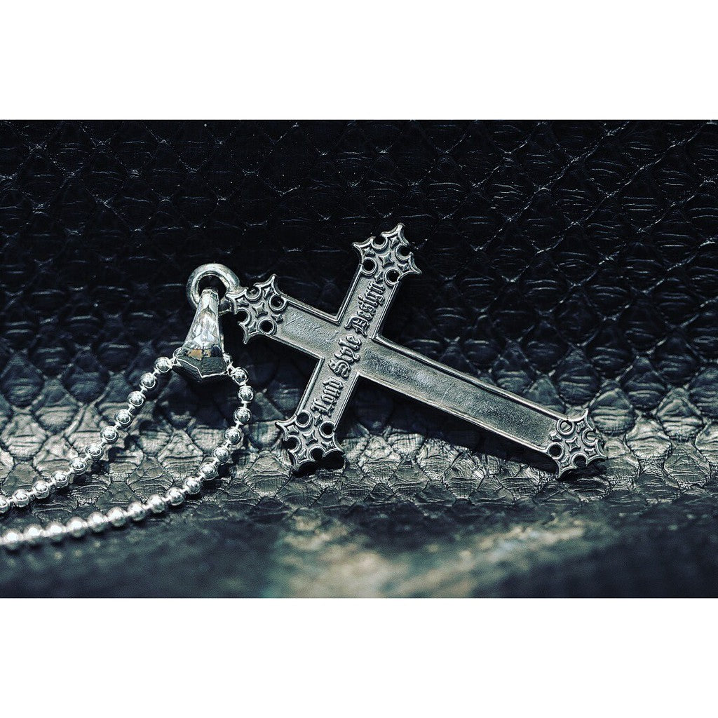 【Silver Monsters】Loud Style Design 原創設計 招牌Logo十字架 純銀項鍊