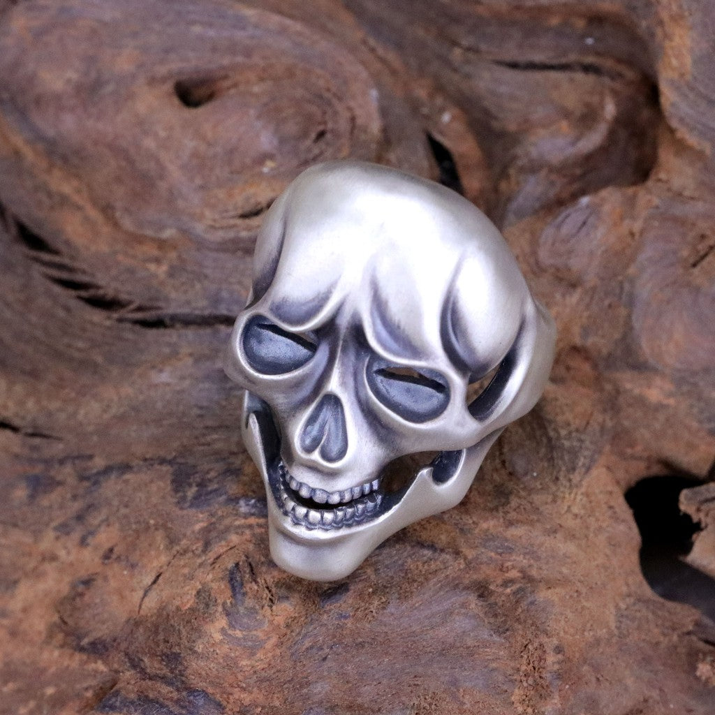 日本雕畫雙絕 Dual Flow 細緻雕工 遠哭近笑"表裏" 戒指