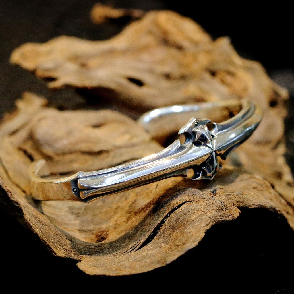 【Silver Monsters】日本前衛宗師 Glam Scale 機甲王 十字機甲 純銀手環