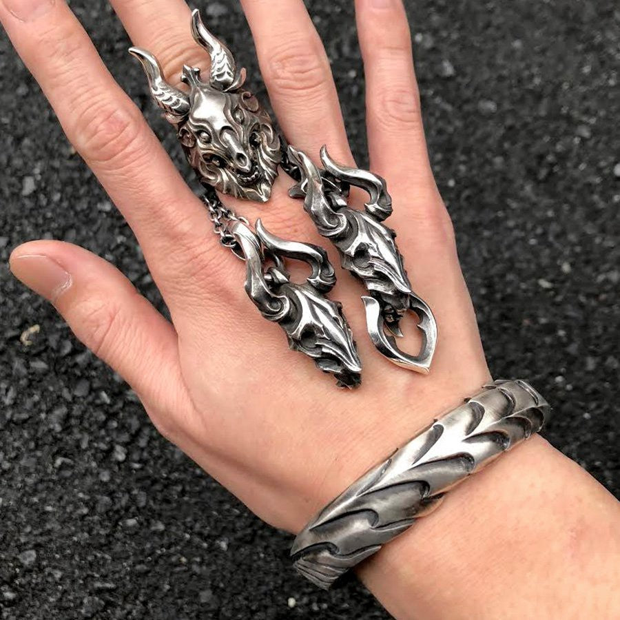 【Silver Monsters】日本Glam Scale 機甲王 惡魔羊角吊墜