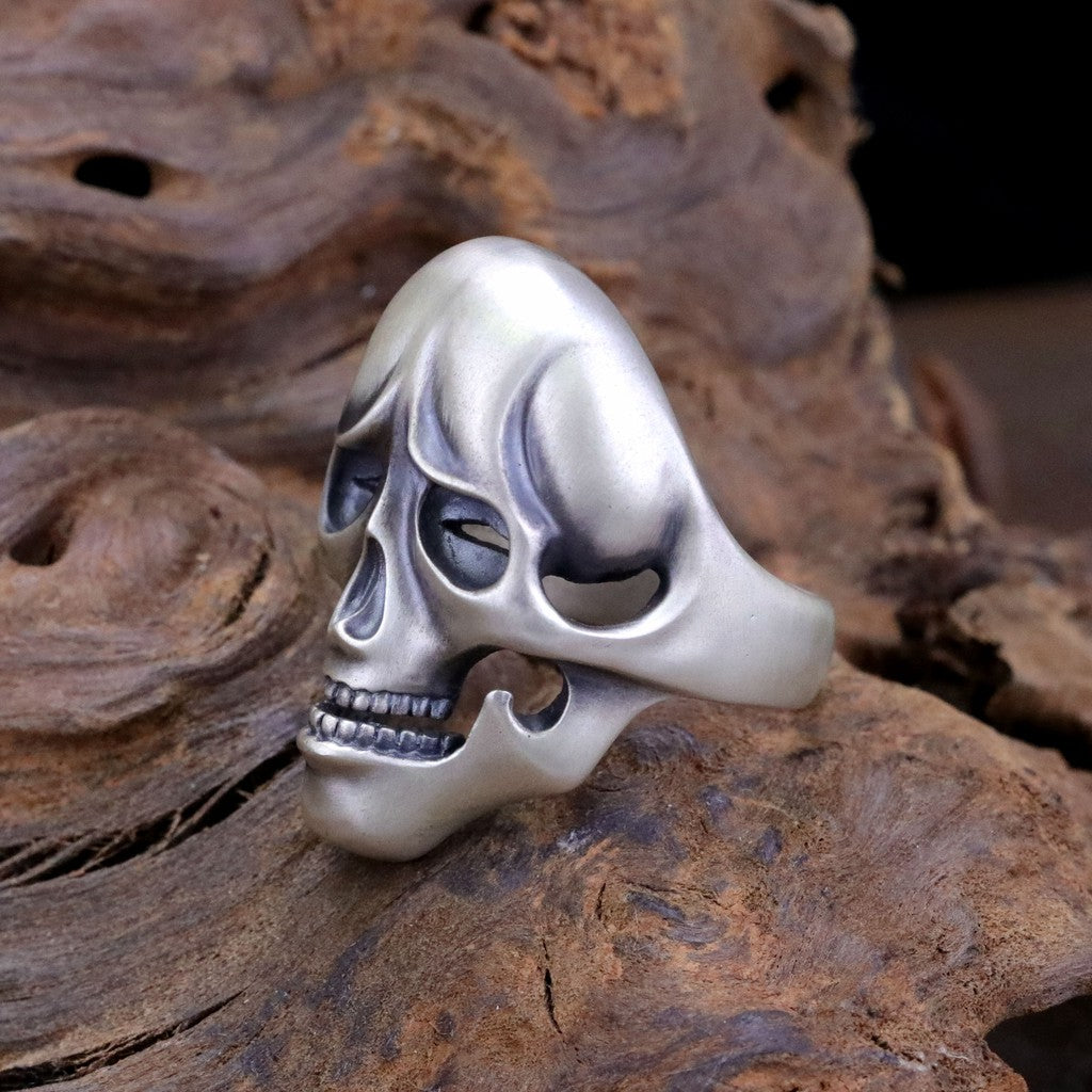 日本雕畫雙絕 Dual Flow 細緻雕工 遠哭近笑"表裏" 戒指