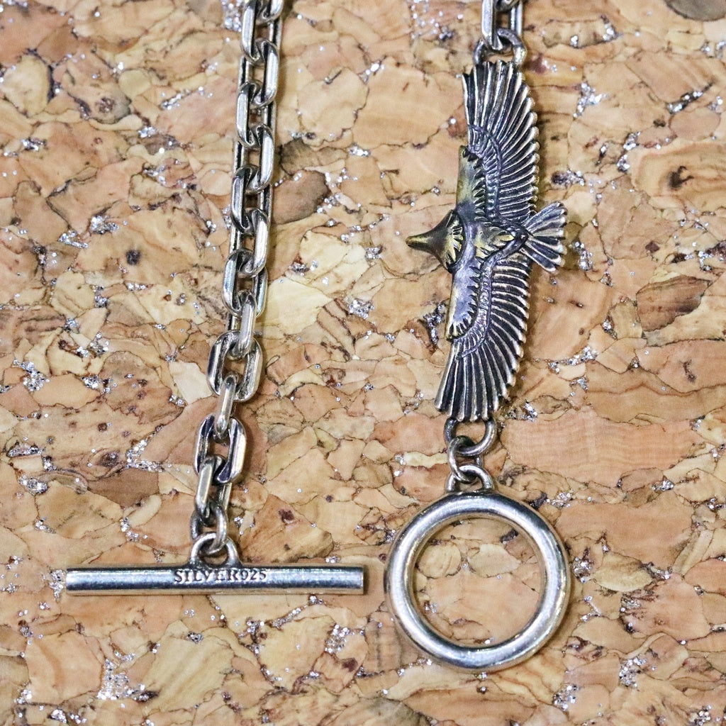 【Silver Monsters】SMS獨家特製 T扣六角稜鏈 豪華小鷹升級款 925銀 純銀項鍊 角鍊