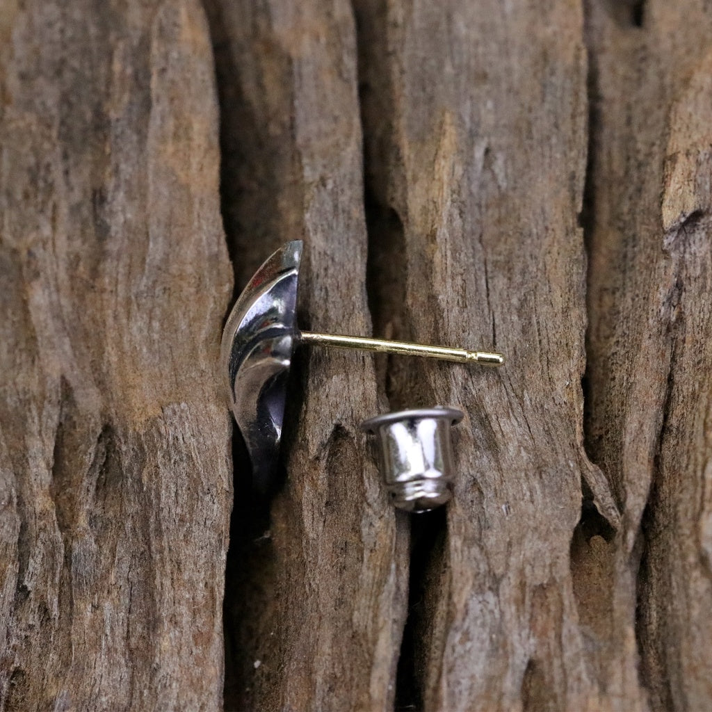 【Silver Monsters】日本前衛宗師 Glam Scale 機甲王 植萃系列 進化百合耳針 純銀耳環