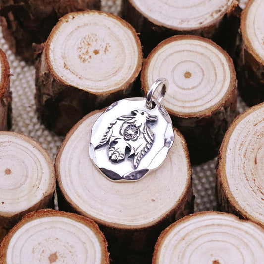 【Silver Monsters】日本Dear Blossom 雷鳥圖騰小銀餅 墜飾