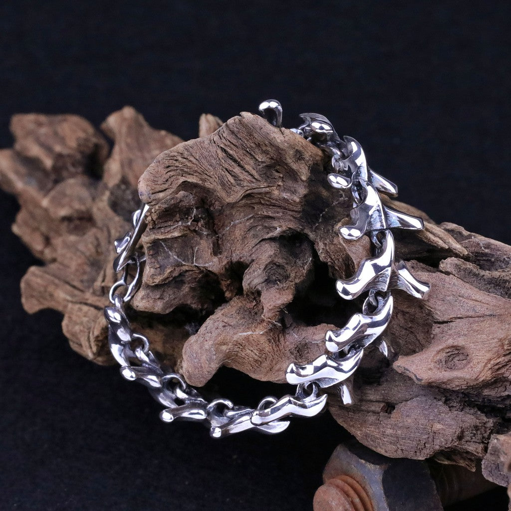 【Silver Monsters】幻獸異骸 日本殿堂級Strange Freak Designs 胸椎純銀手鍊