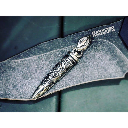 【Silver Monsters】日本前衛宗師 Glam Scale 機甲王 雕花滅魔銀彈 純銀子彈 純銀吊墜