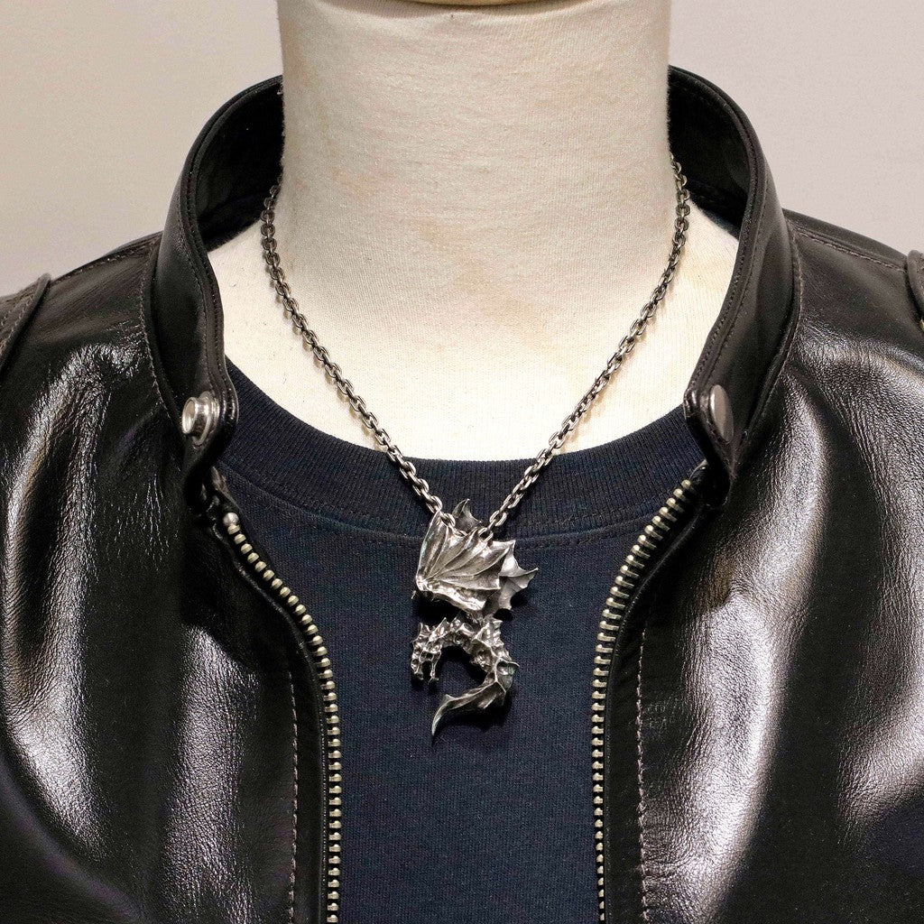 【Silver Monsters】日本前衛宗師Glam Scale 機甲王 手作銀翼風蝕 MANA飛龍 吊墜