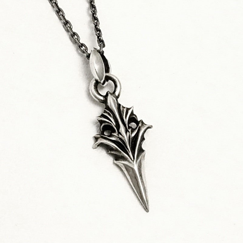 【Silver Monsters】日本Glam Scale 機甲王 雕花小匕 純銀項鍊 (含鏈)