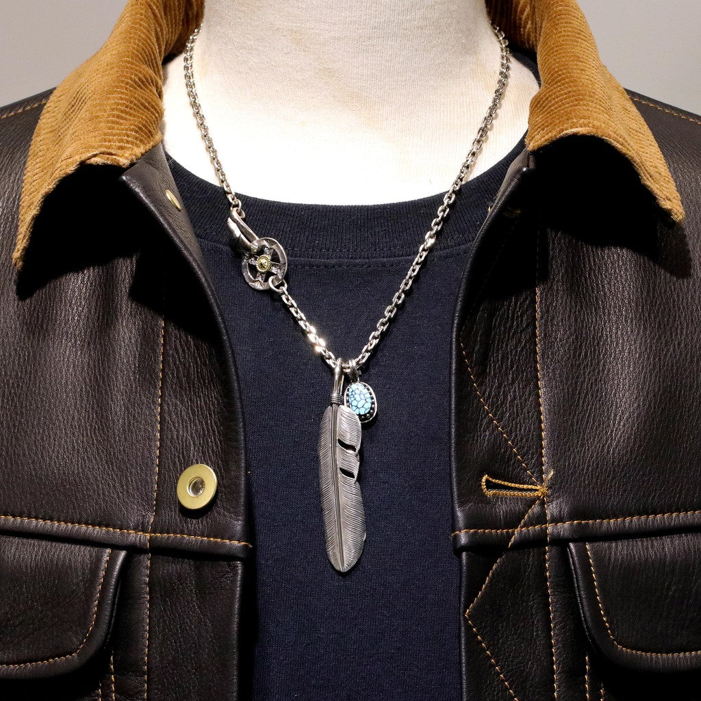 【Silver Monsters】SMS獨家訂製 嚴選寶石級 KINGMAN天然松石 925銀 純銀吊墜