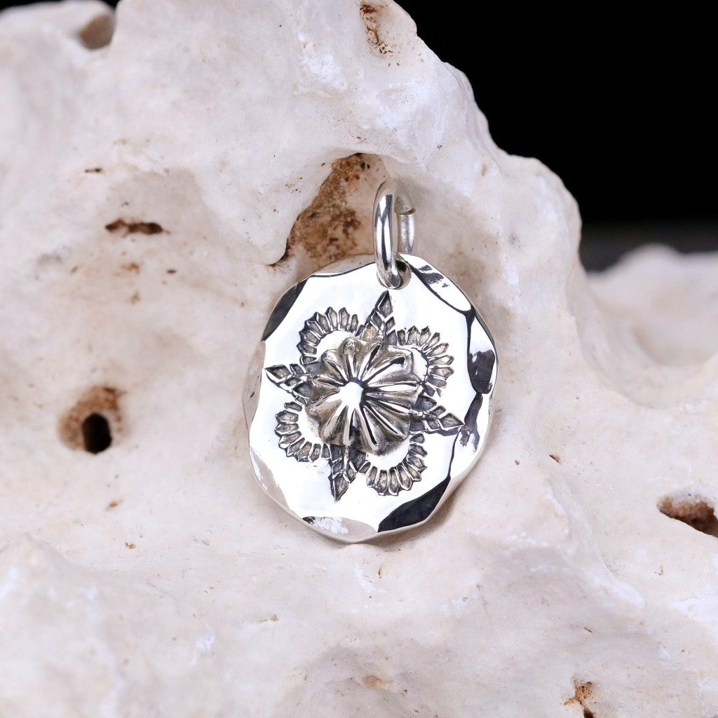 【Silver Monsters】日本Dear Blossom 手打圖騰銀貝 小銀餅 墜飾