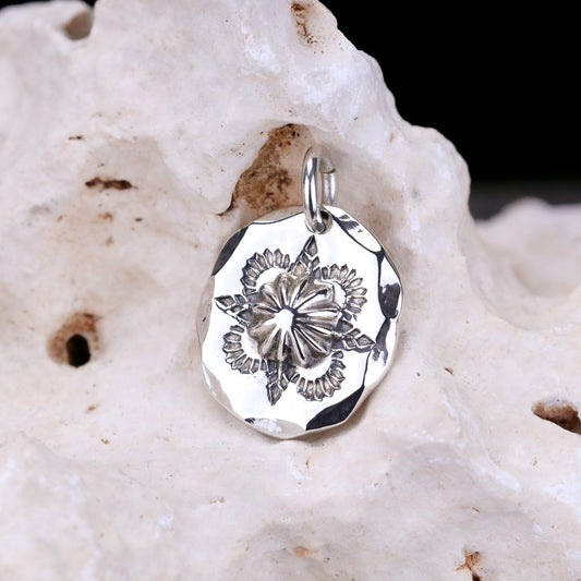 【Silver Monsters】日本Dear Blossom 手打圖騰銀貝 小銀餅 墜飾