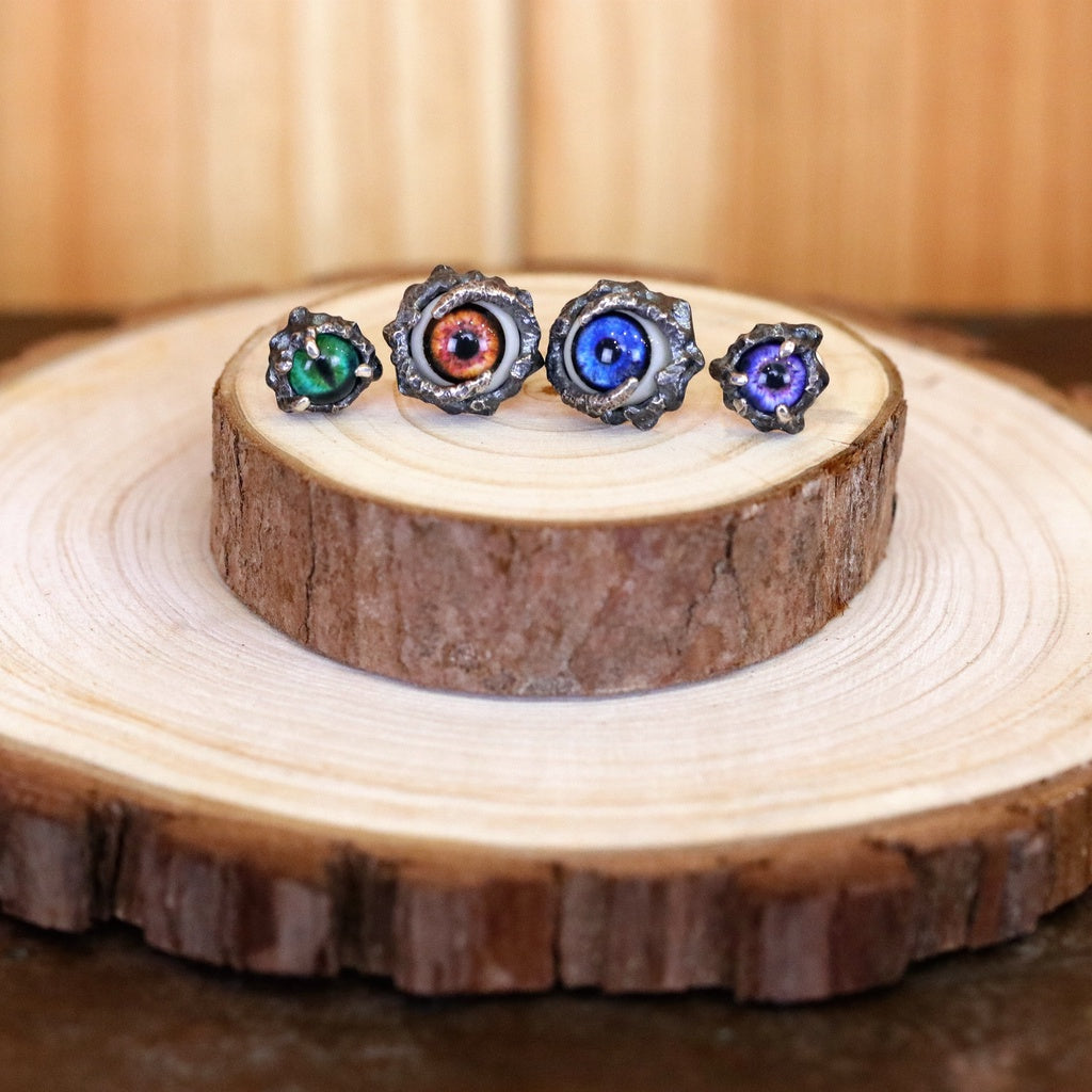 【Silver Monsters】品味獨家 日本Strange Freak Designs 原創設計 義眼純銀耳針(中)
